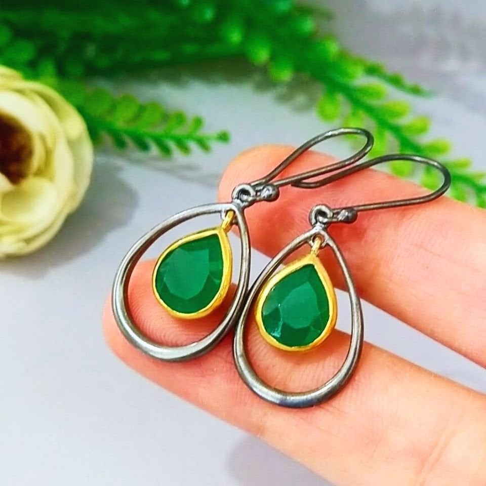 Jade Stone Special Design Earrings - KP912