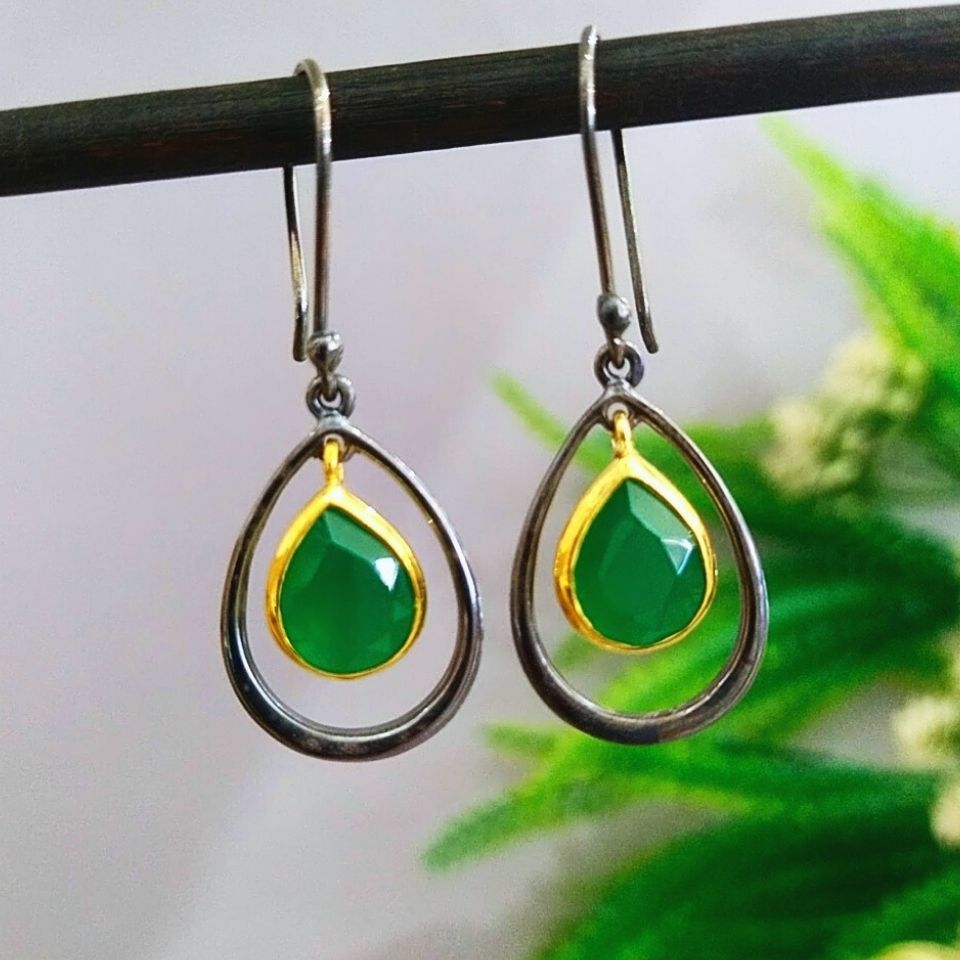 Jade Stone Special Design Earrings - KP912