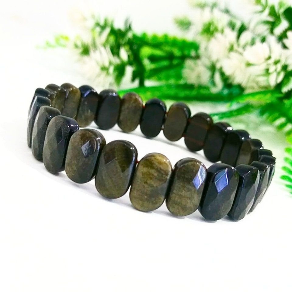 Golden Obsidyen Doğal Taş Bileklik - BLK909