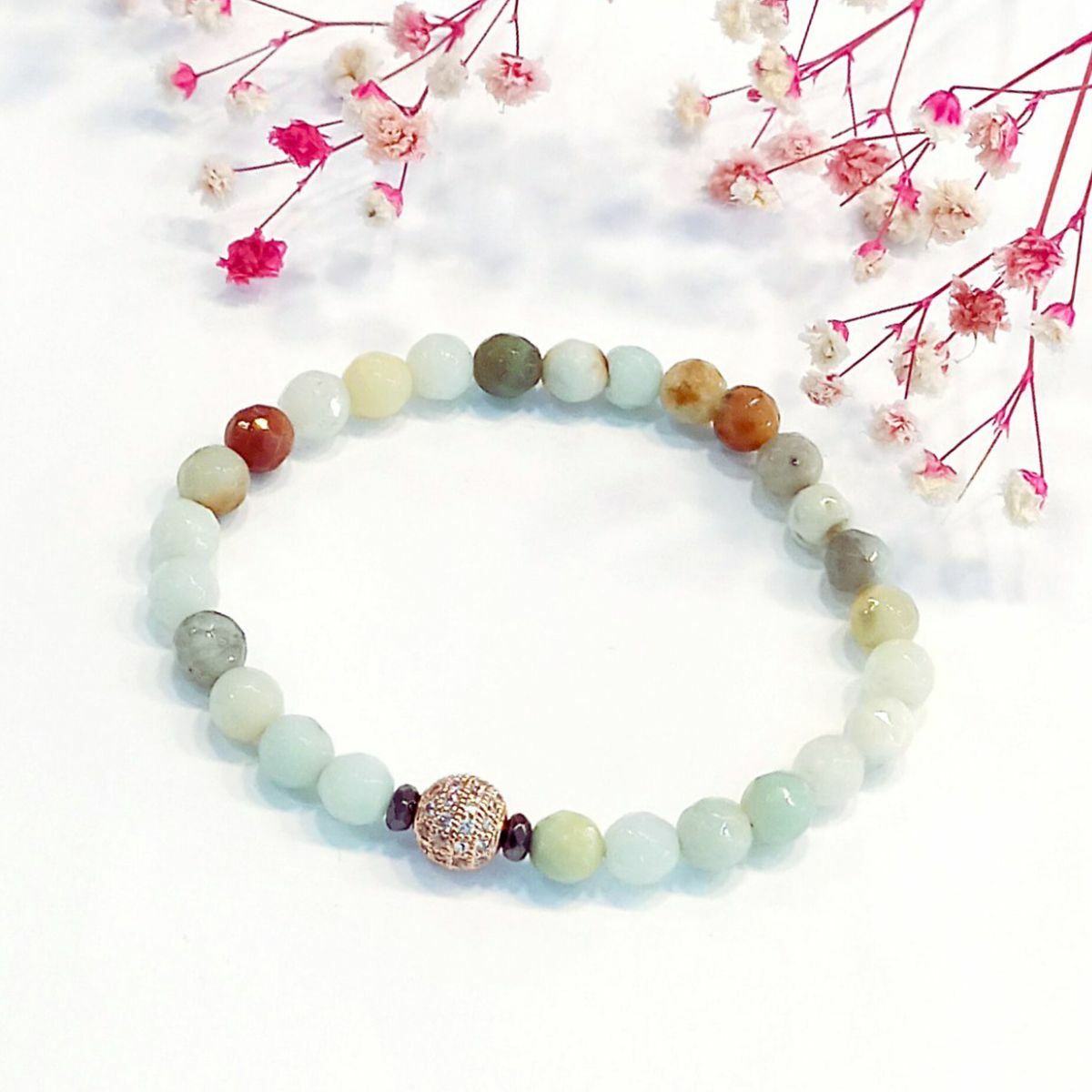 Amazonite 6 mm Natural Stone Bracelet
