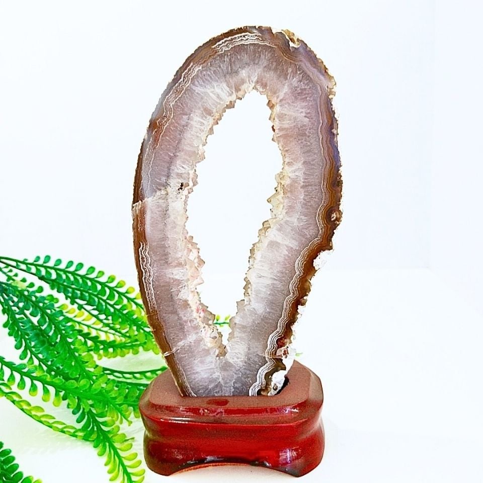 Chalcedon, Achat und Quarz, Natursteinmasse 00655