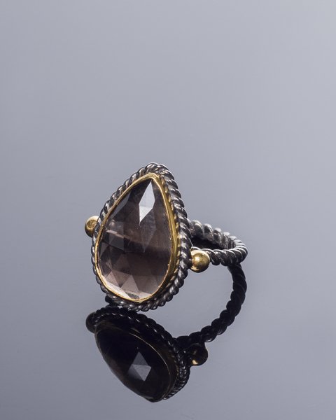 Smoky Topaz Özel Koleksiyon Yüzük