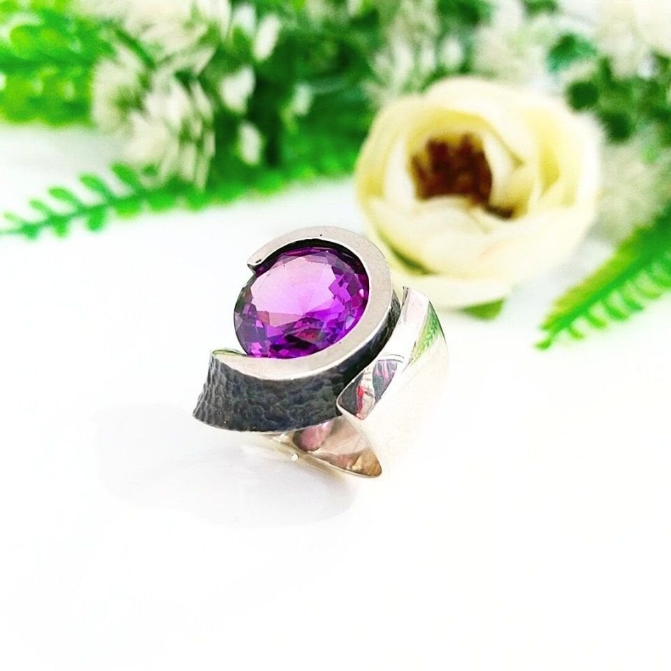 Alexandrite Özel Tasarım Yüzük - OTS1022