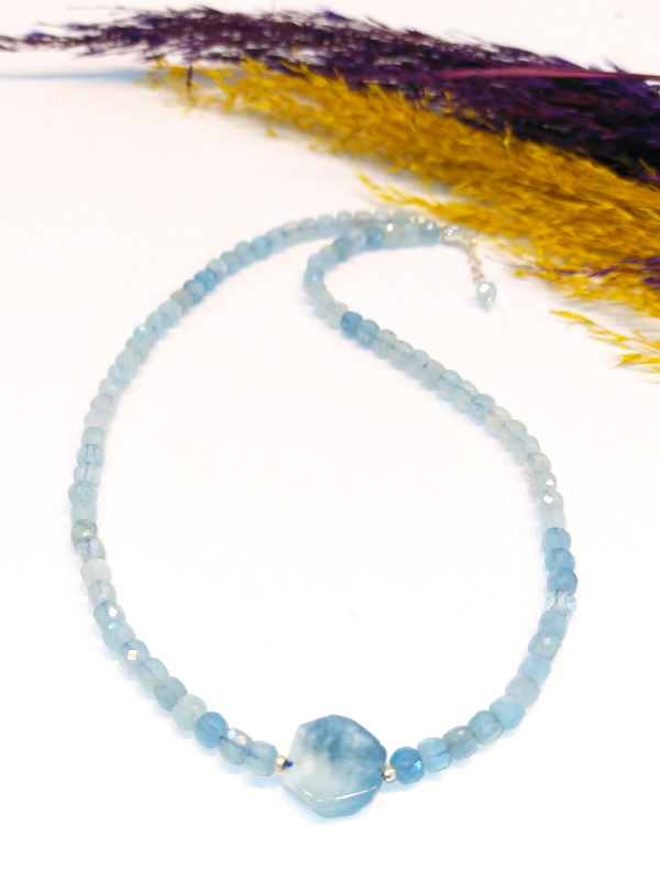 Aquamarine Stone Necklace