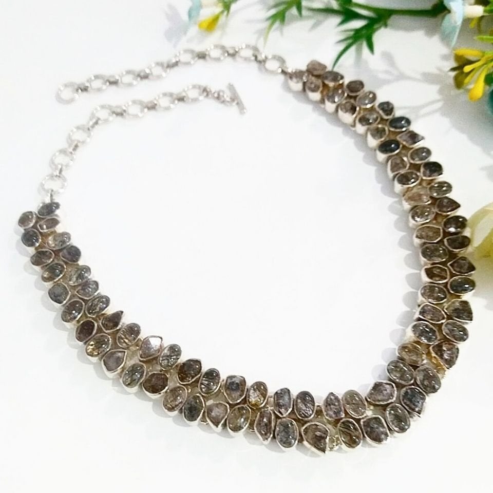 Herkimer Elması Özel Tasarım Gerdanlık