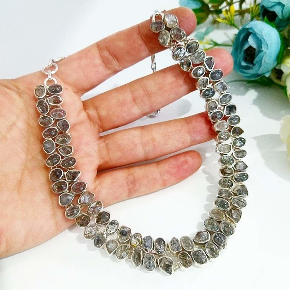 Herkimer Elması Özel Tasarım Gerdanlık