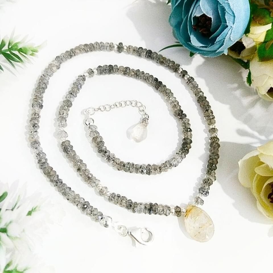Herkimer Elması Özel Tasarım Kolye