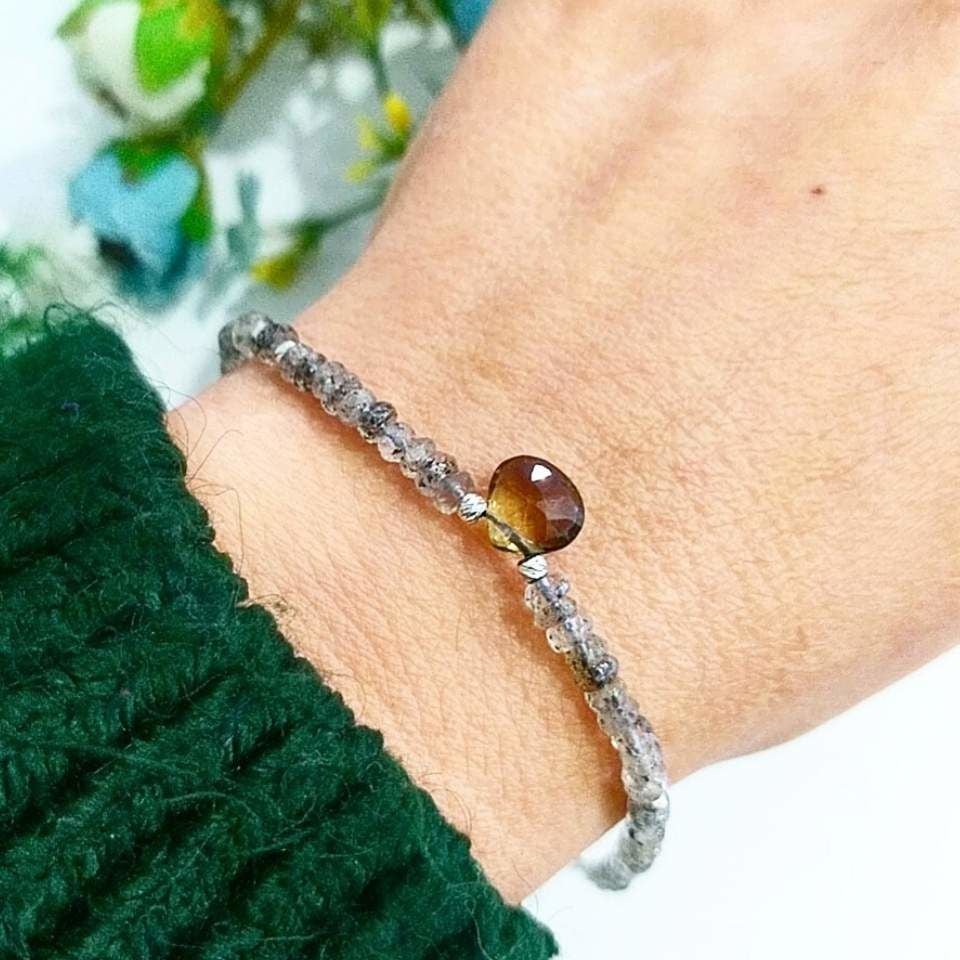 Herkimer Diamond Natural Stone Bracelet