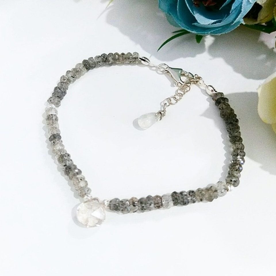 Herkimer Diamant Naturstein Armband