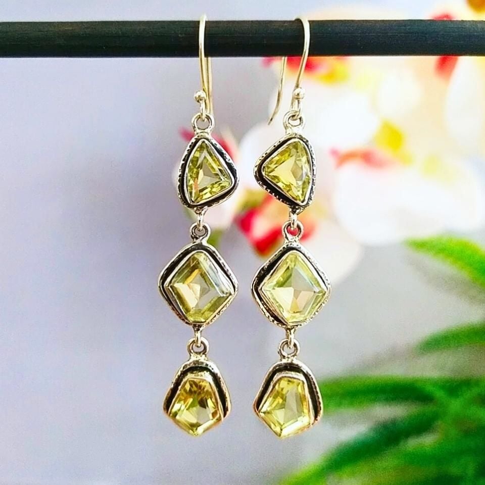 Topaz Taşı Özel Tasarım Küpe – KP922