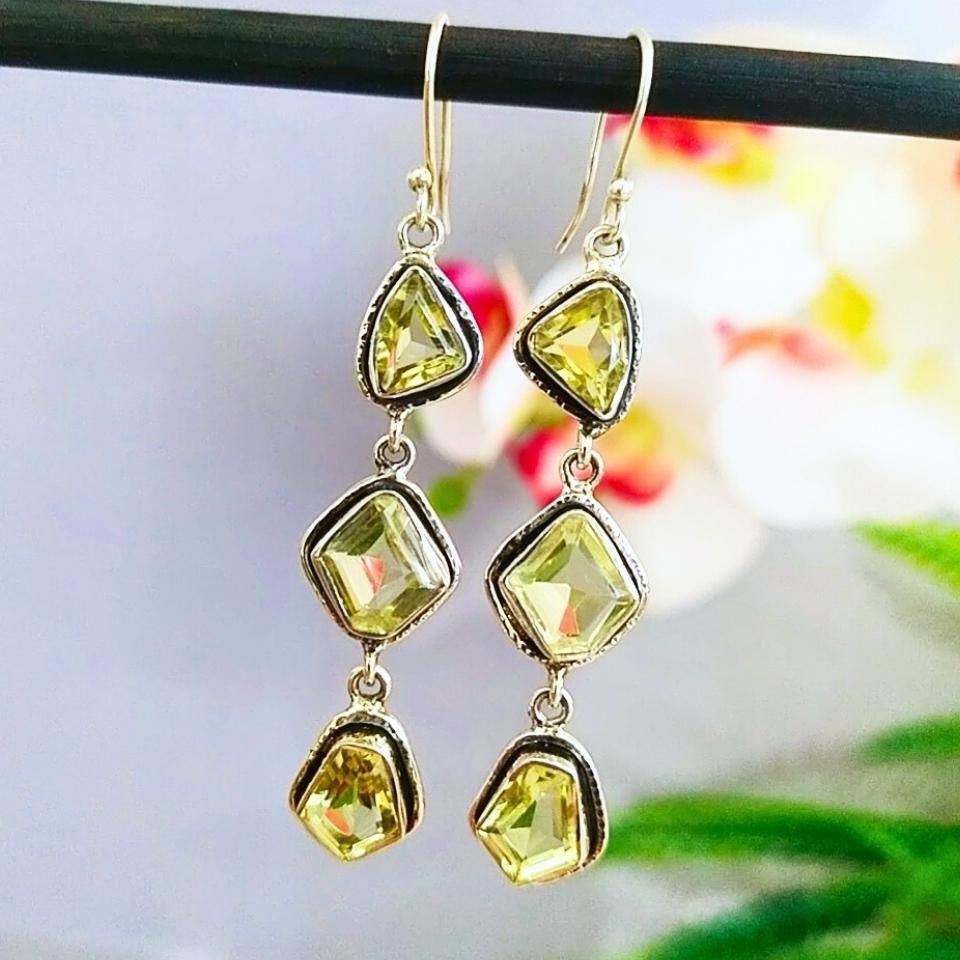 Topaz Taşı Özel Tasarım Küpe – KP922