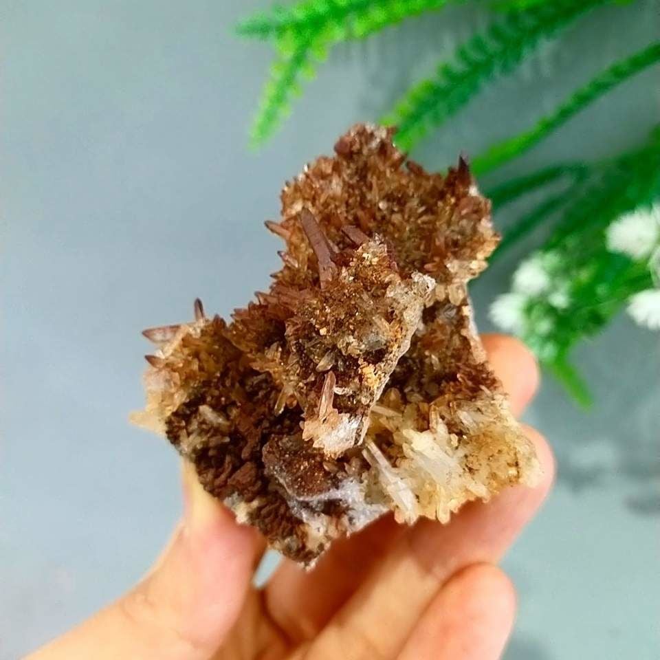 Kırmızı Kuvars Kristal Kümesi 75 gr