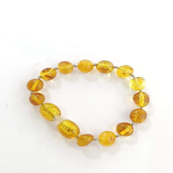 Amber Baltic Drop Baby Bracelet