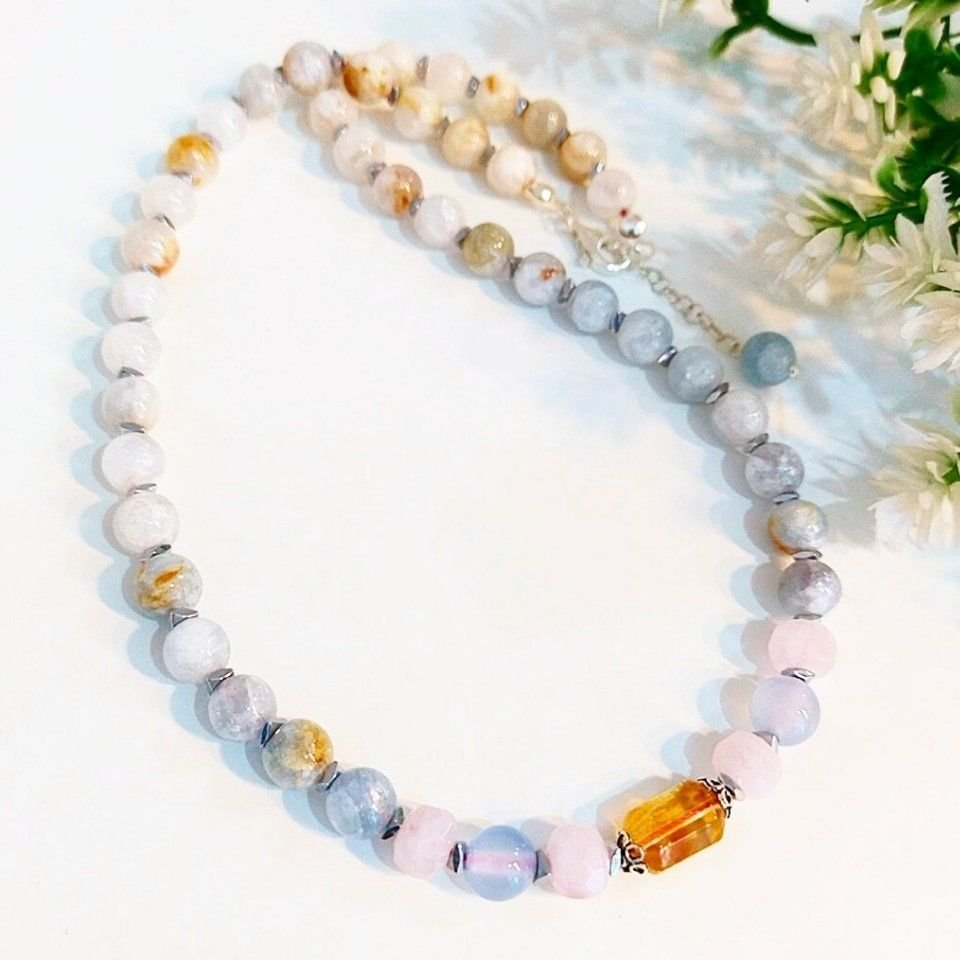 Celestite Stone Special Design Necklace