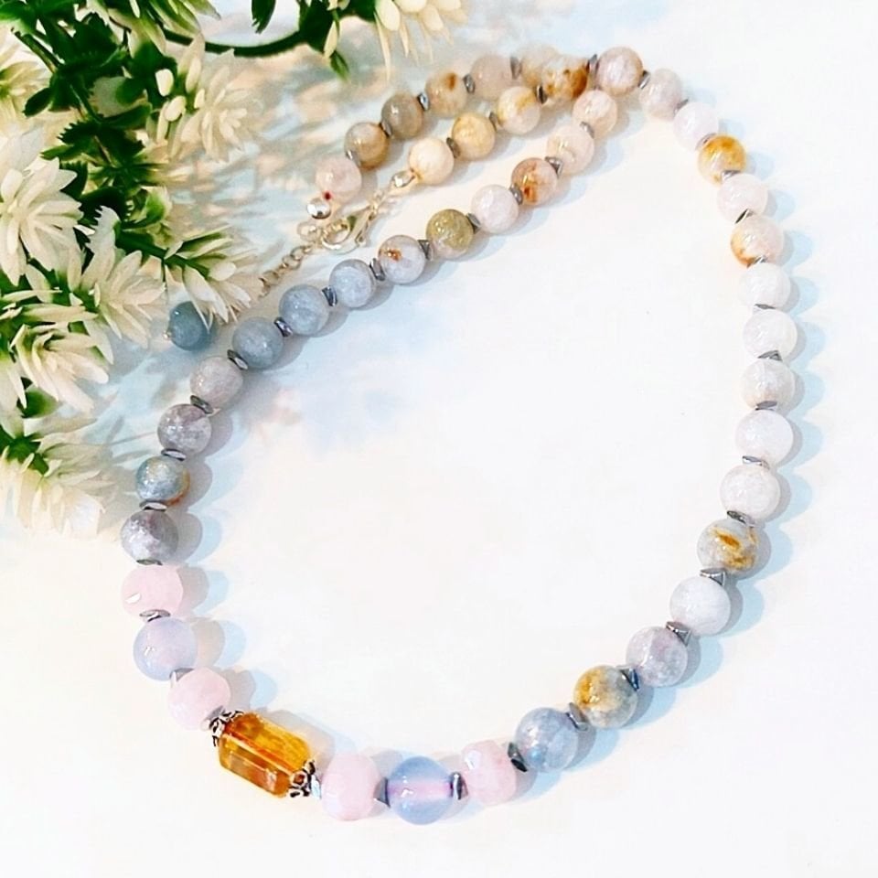 Celestite Stone Special Design Necklace
