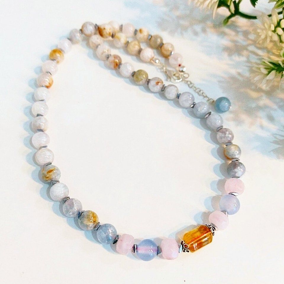 Celestite Stone Special Design Necklace