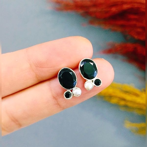 Spinel / İnci Özel Tasarım Doğaltaş Küpe