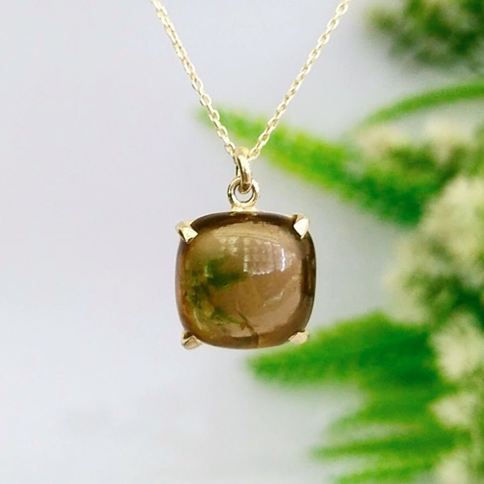 Smoky Quartz Natural Stone Necklace - TSR1261