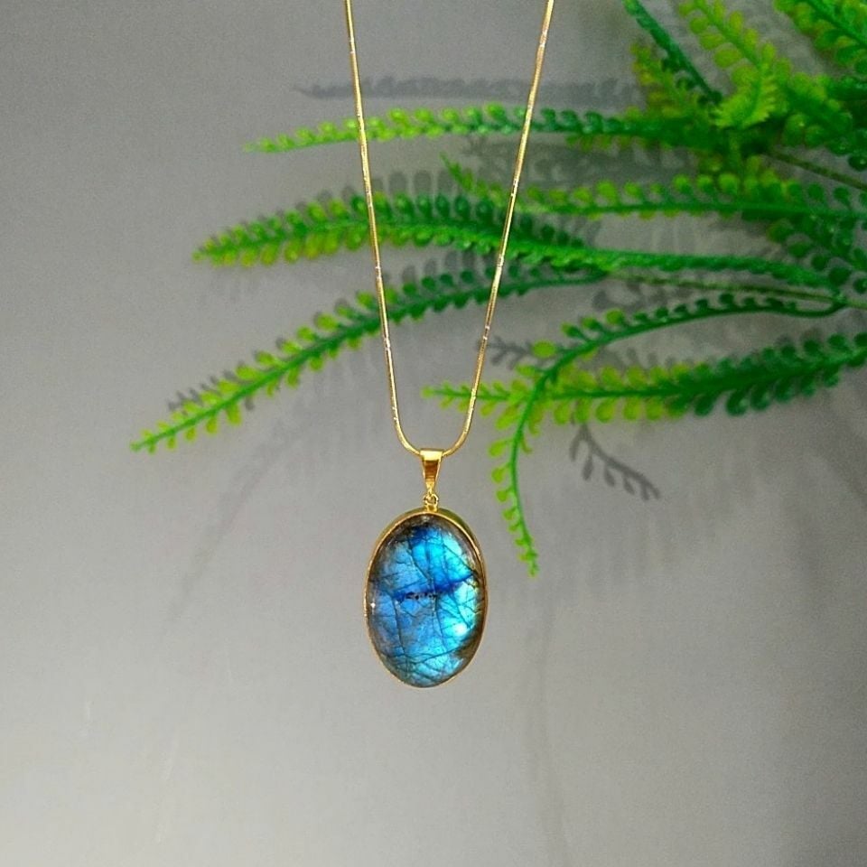 Labradorite Natural Stone Necklace tsr805