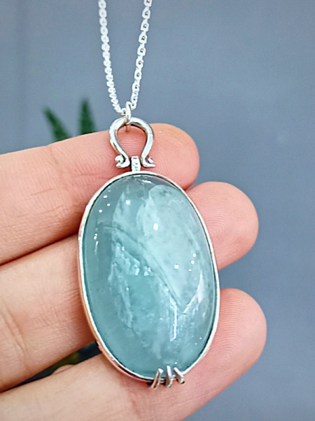 Aquamarine Stone Special Design Necklace