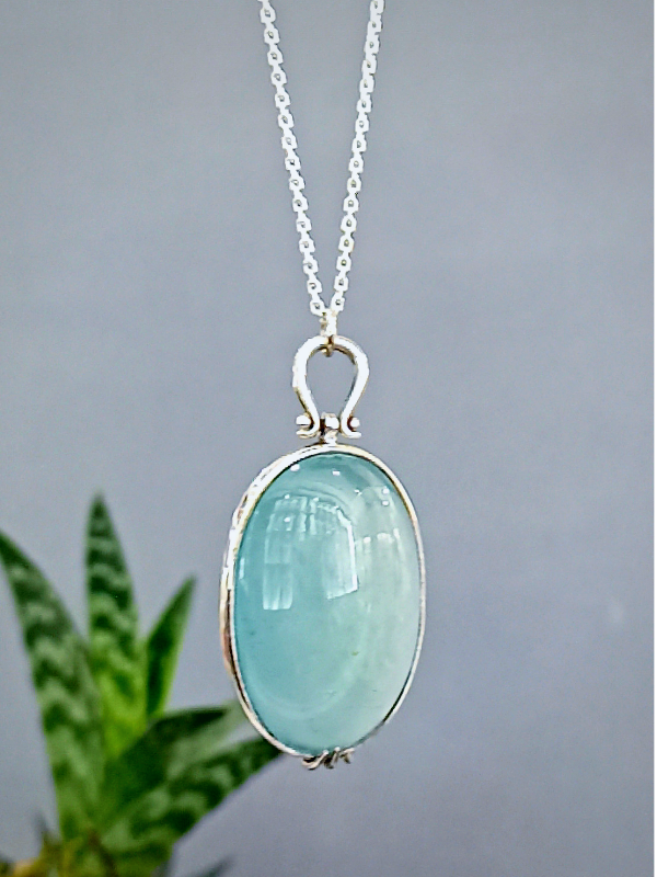 Aquamarine Stone Special Design Necklace