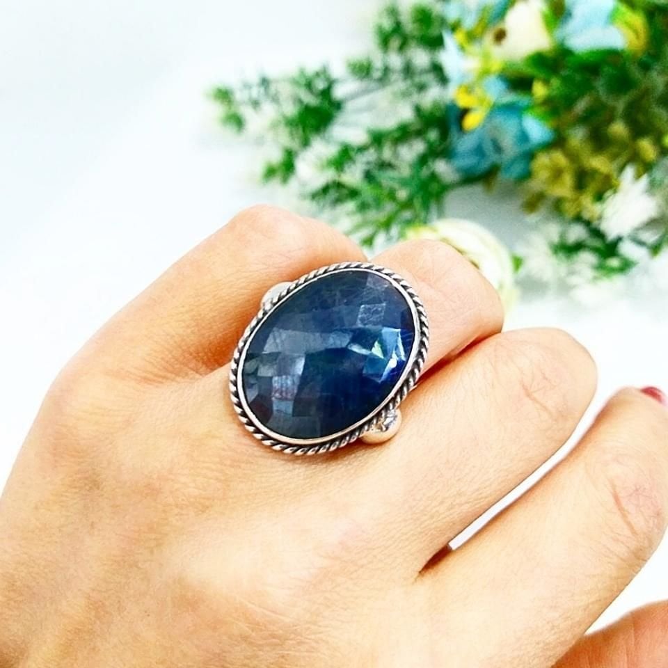 Safir Taşı Özel Tasarım Yüzük
