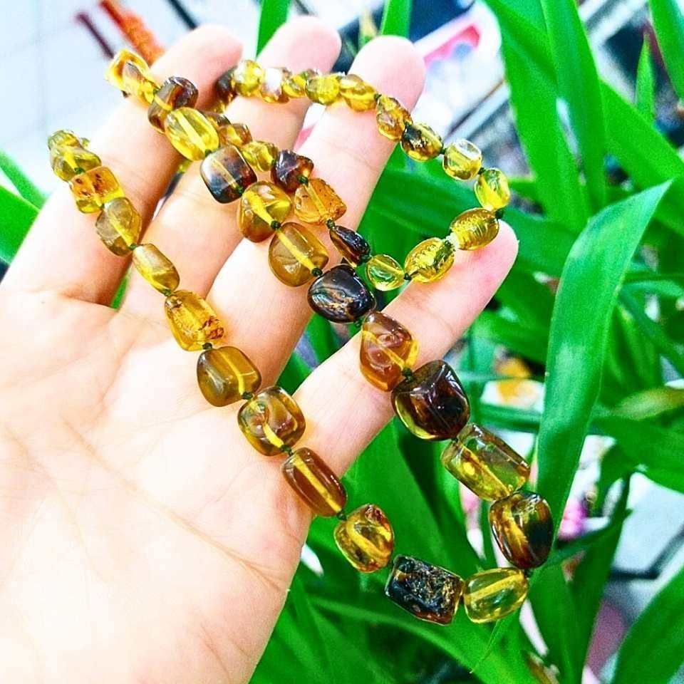 Green Amber Special Design Necklace