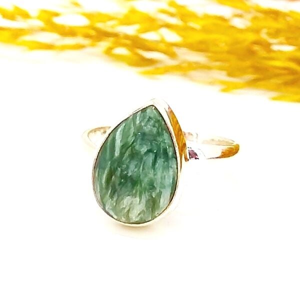 Serafinit Special Design Natural Stone Ring