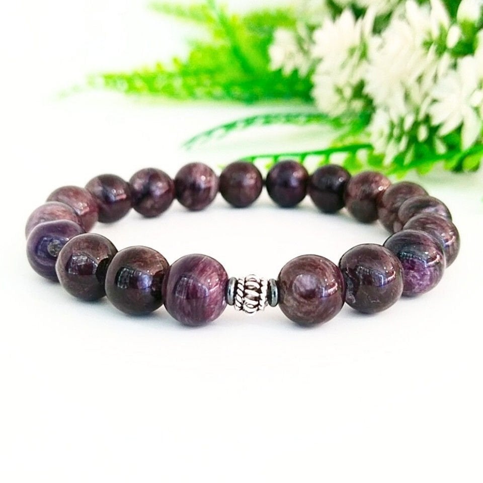 Charoit-Stein-Naturstein-Armband - BLK919