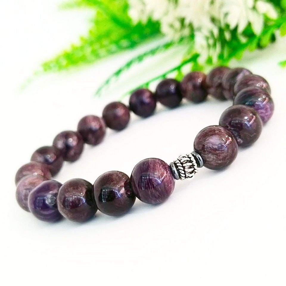 Charoit-Stein-Naturstein-Armband - BLK919