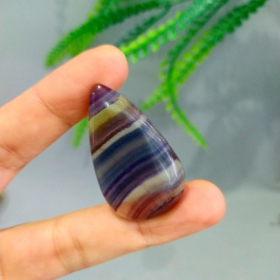 Fluorite Stone Cabochon kab44