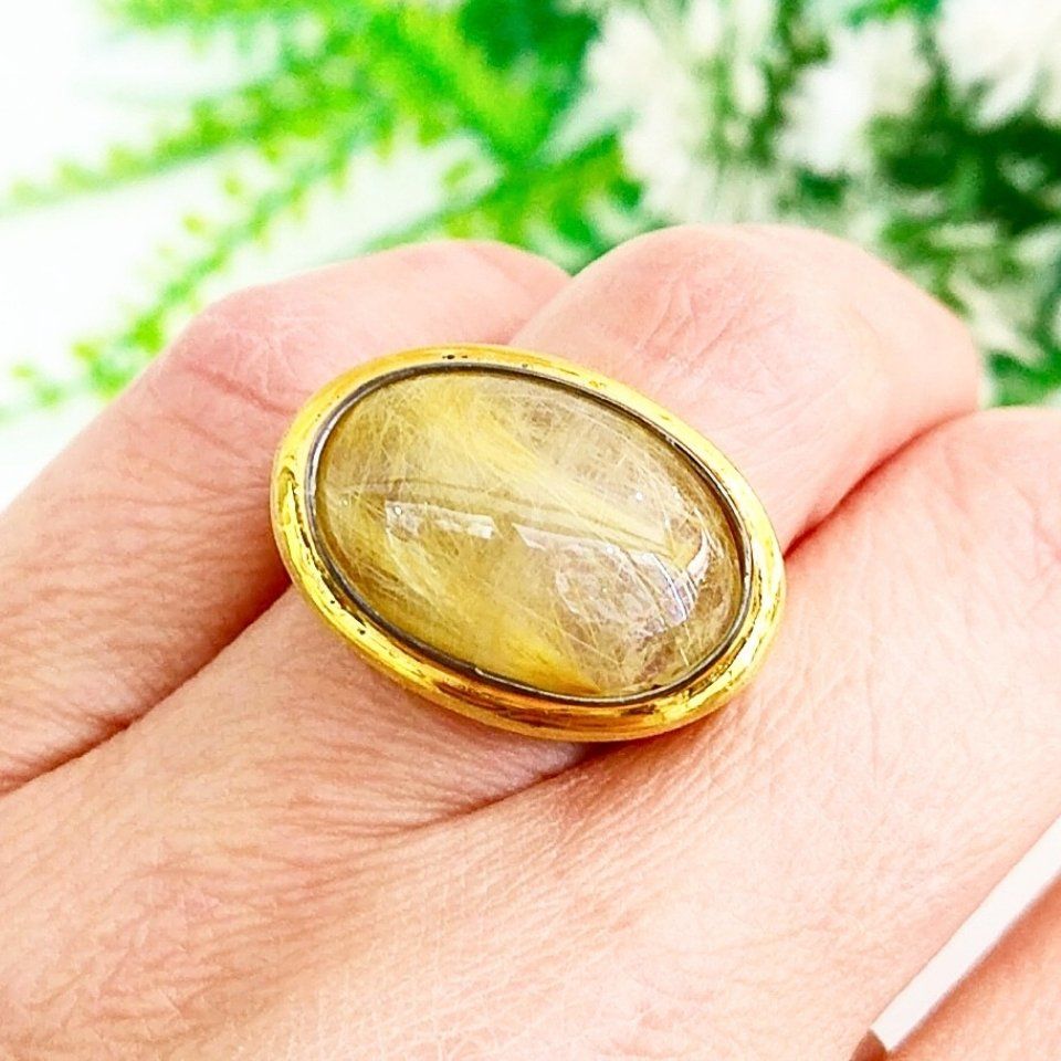 Gold Beril Özel Tasarım Yüzük - OTS1072