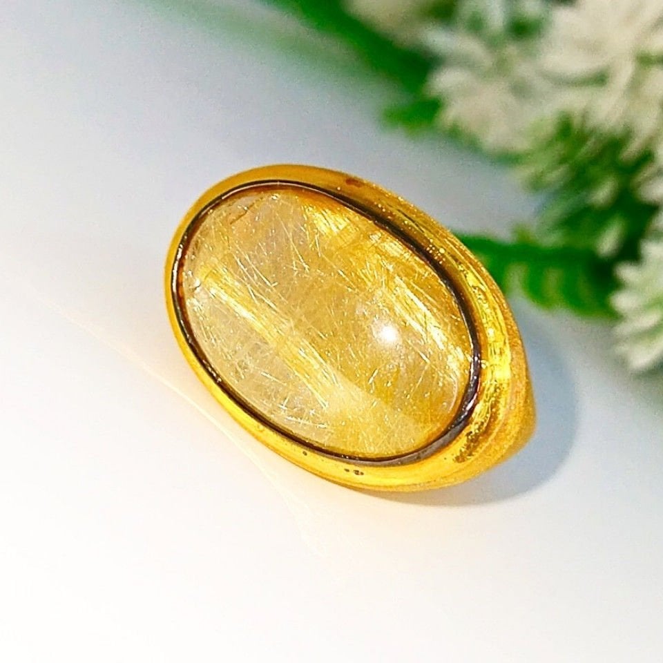 Gold Beril Özel Tasarım Yüzük - OTS1072