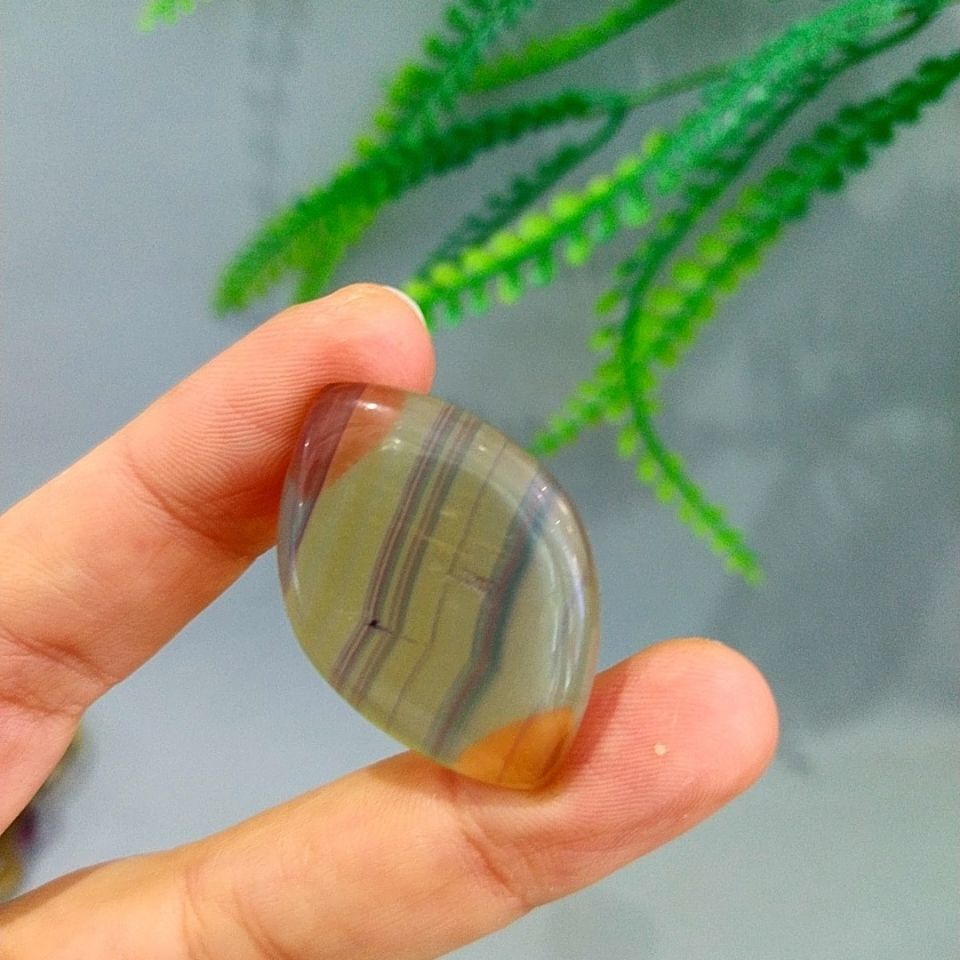 Fluorit Stein Cabochon kab50