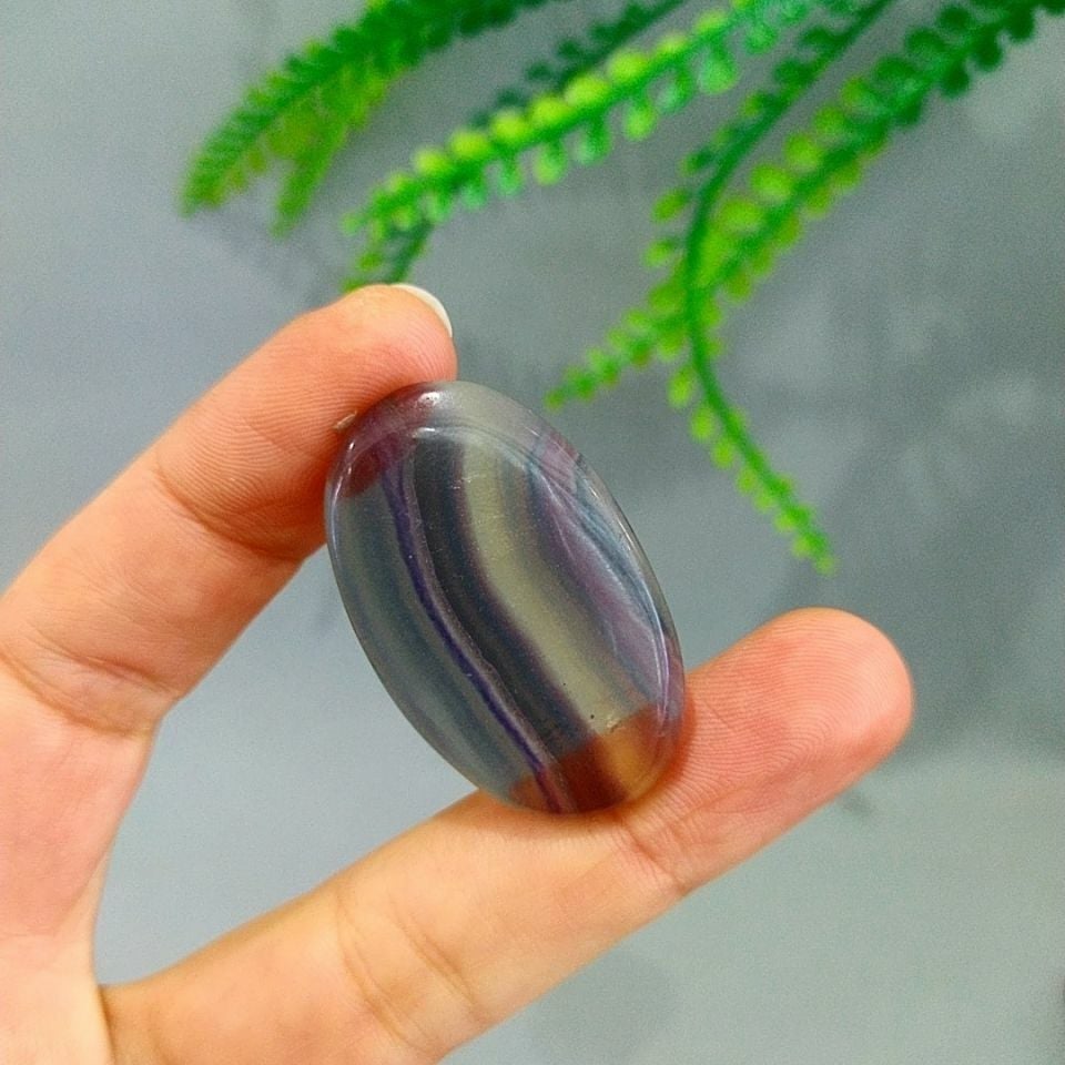 Fluorit Stein Cabochon kab52