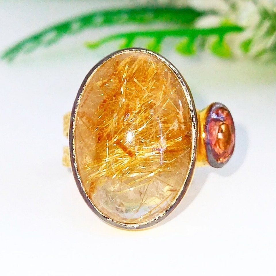 Gold Beril ve Alexandrite Özel Tasarım Yüzük
