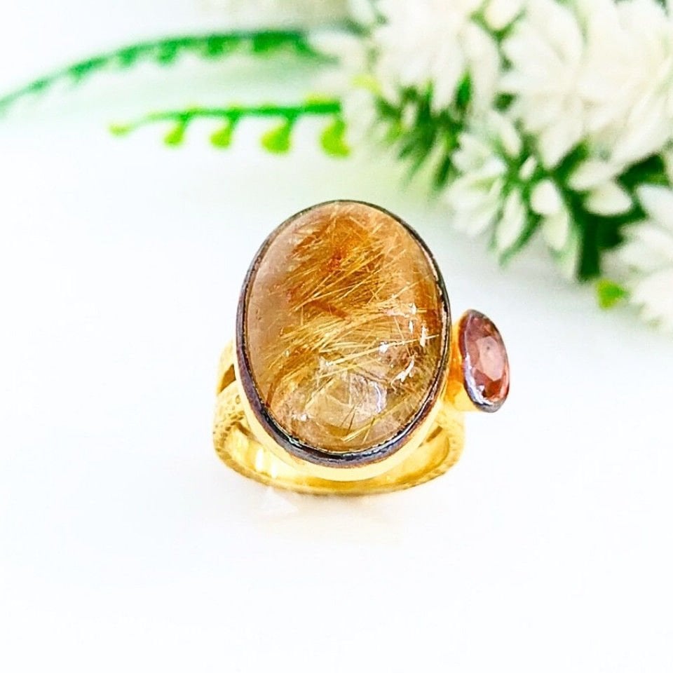 Gold Beril ve Alexandrite Özel Tasarım Yüzük