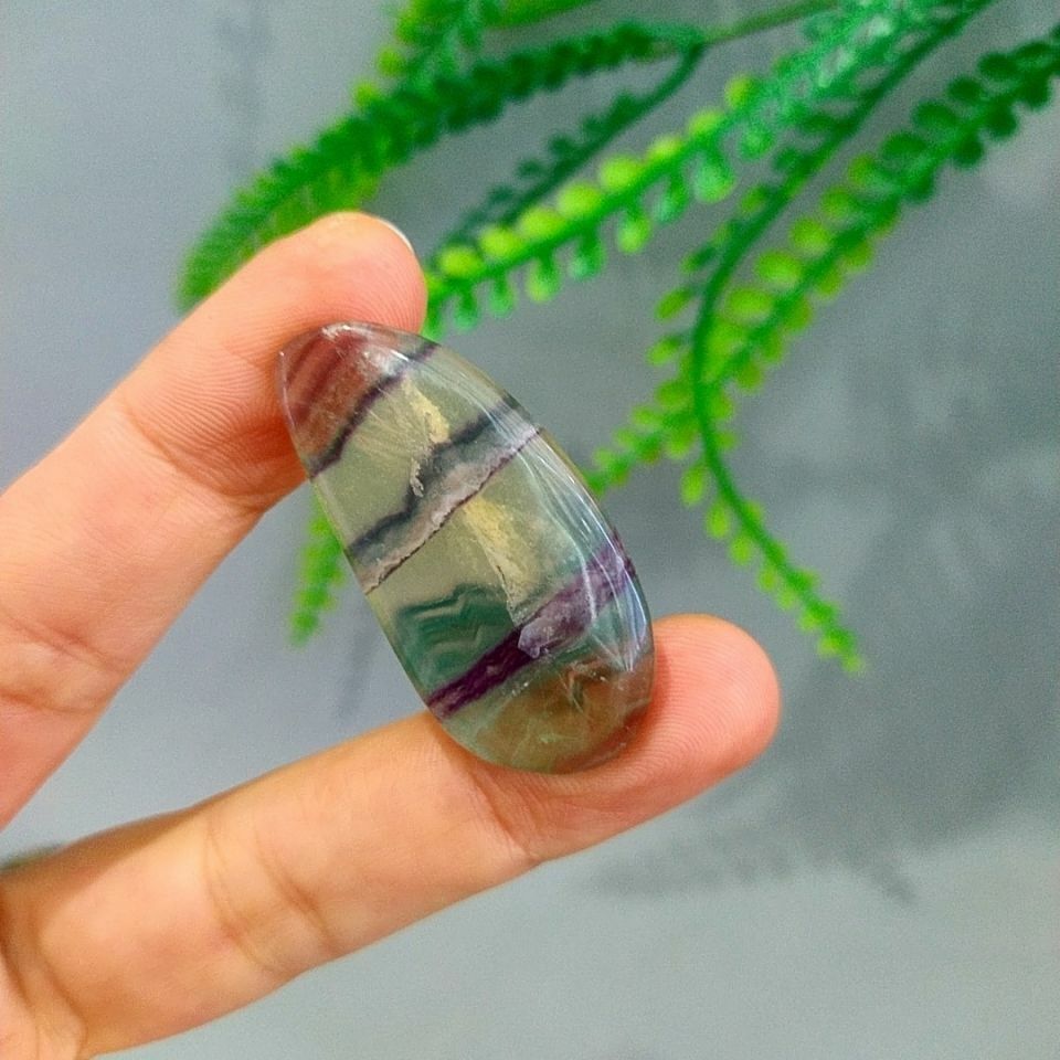 Fluorite Stone Cabochon K57