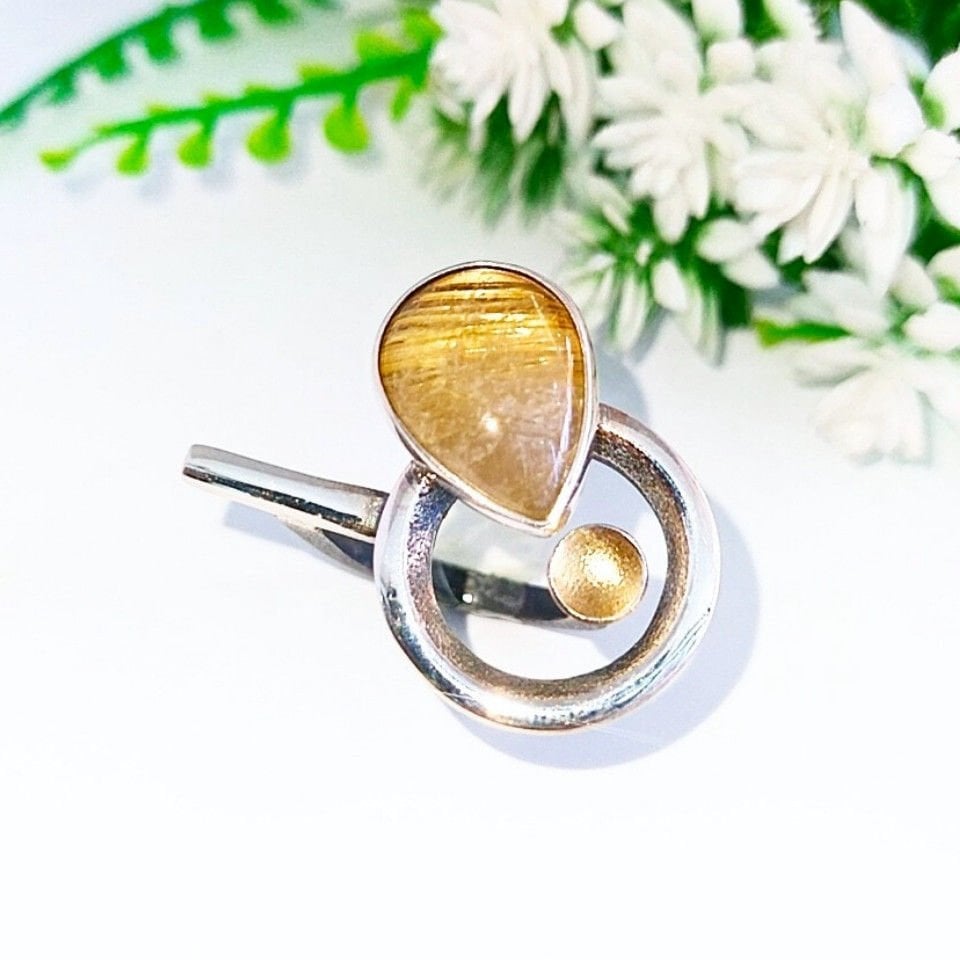 Gold Beril Özel Tasarım Yüzük - OTS1085