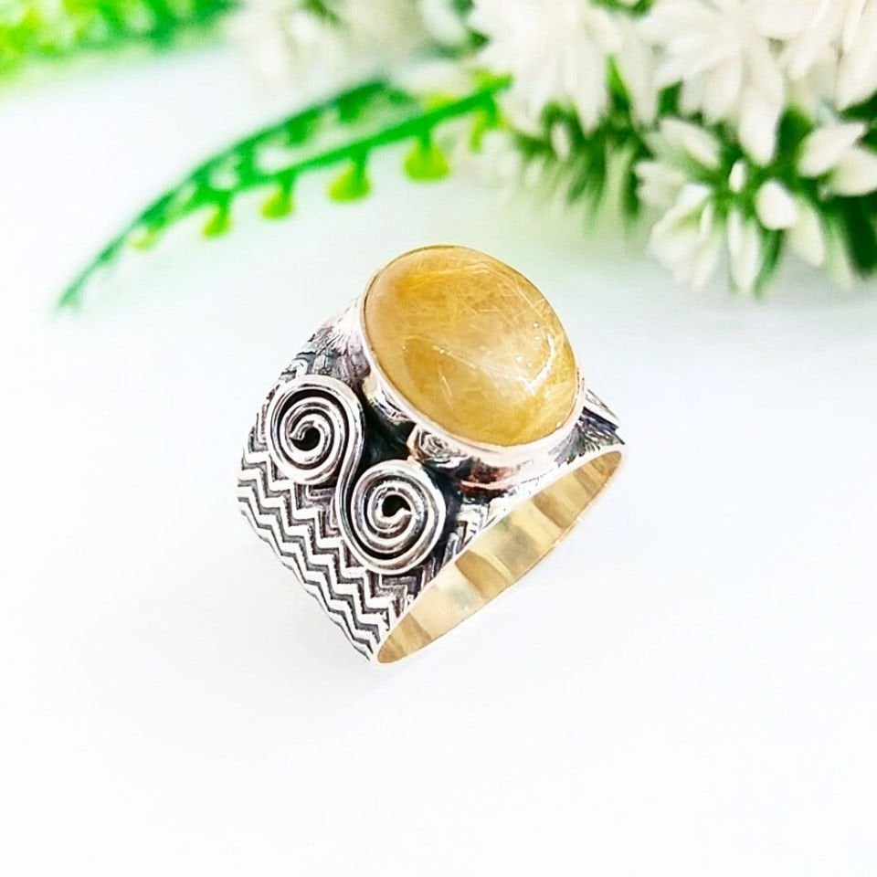 Gold Beril Özel Tasarım Yüzük - OTS1088
