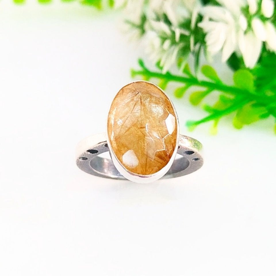 Gold Beryl Special Design Ring - OTS1089
