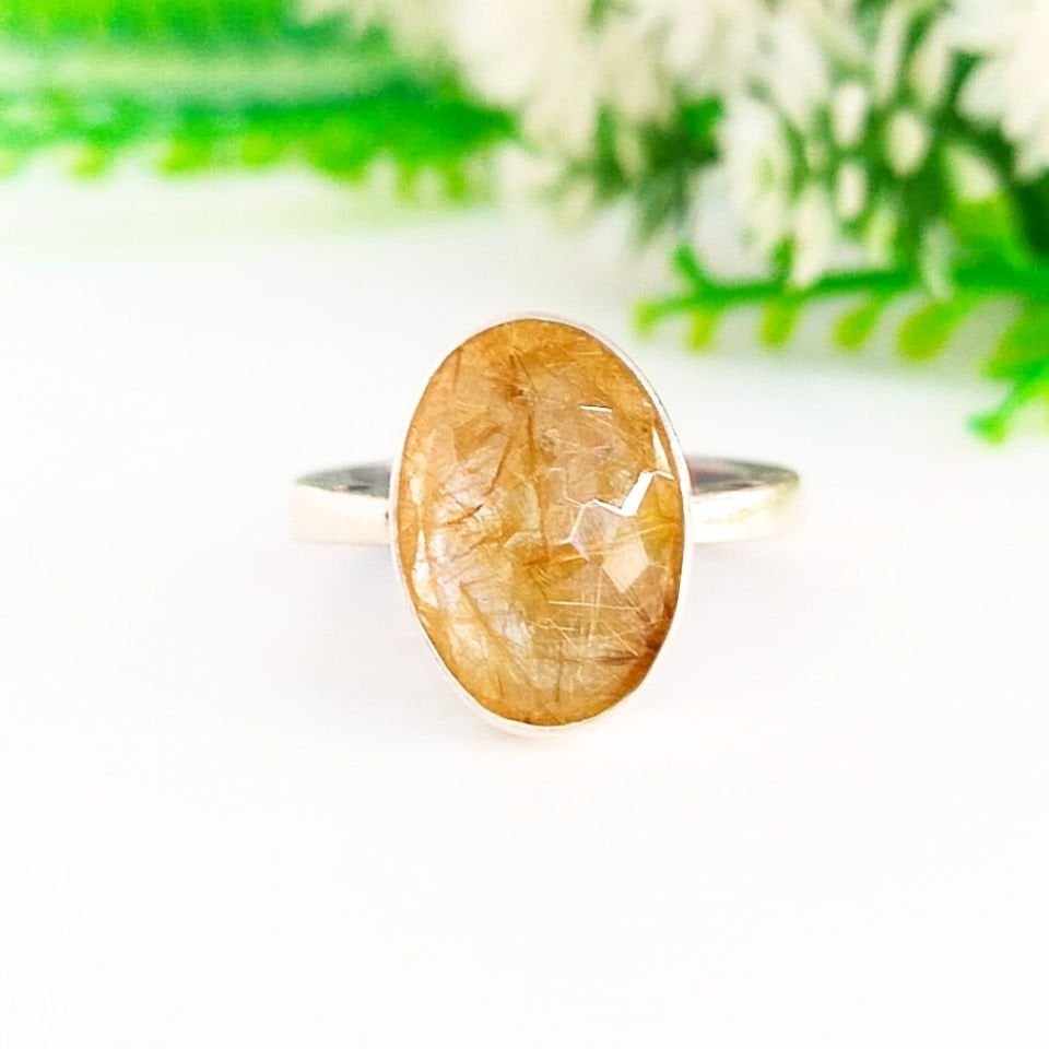 Gold Beril Özel Tasarım Yüzük - OTS1089