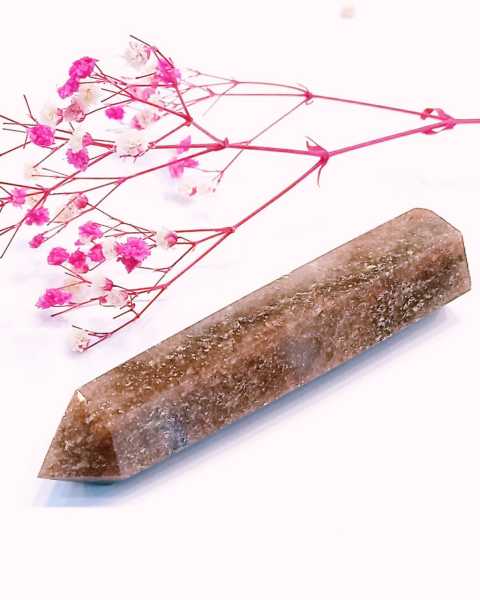 Çilek Kuvars Kule Salon Taşı 11,5 cm