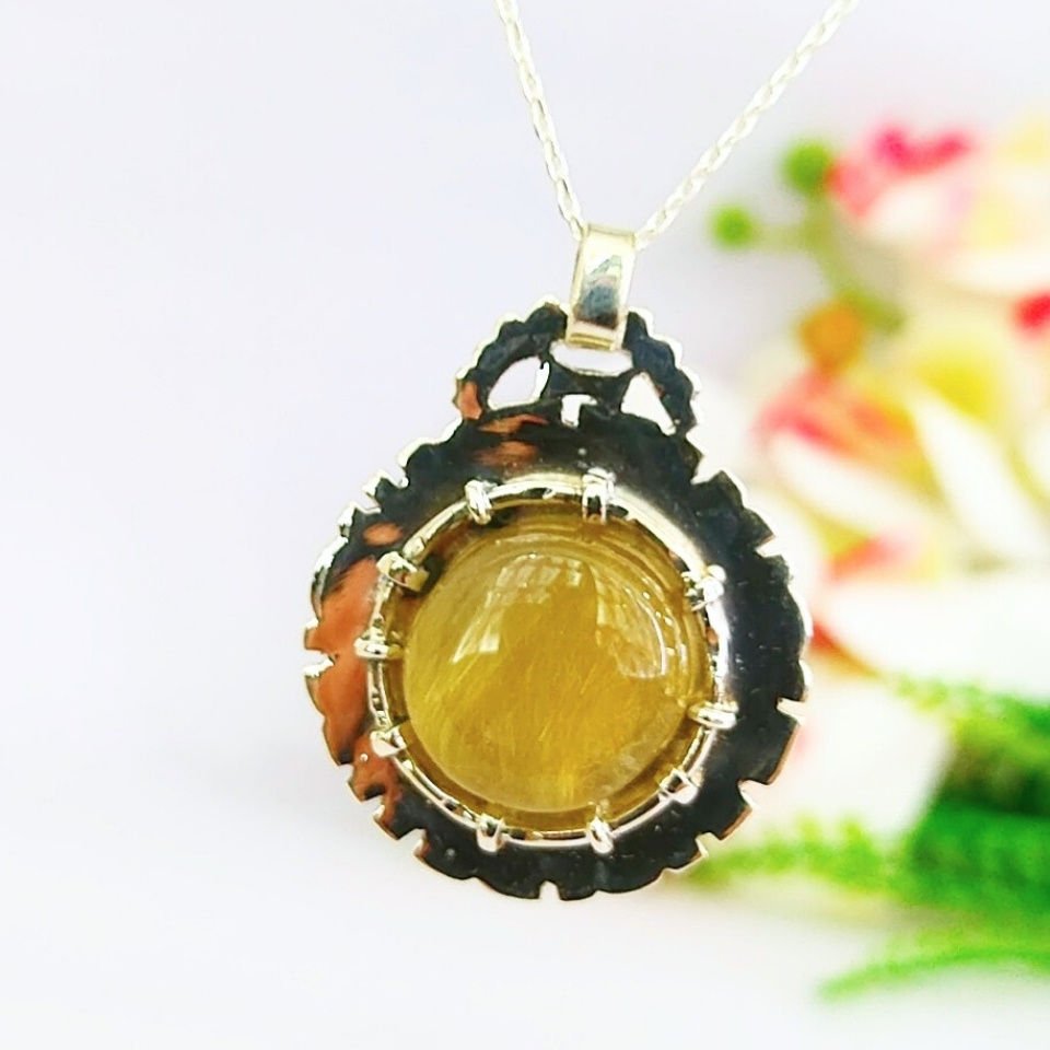 Gold Beril Özel Tasarım Kolye - TSR1270