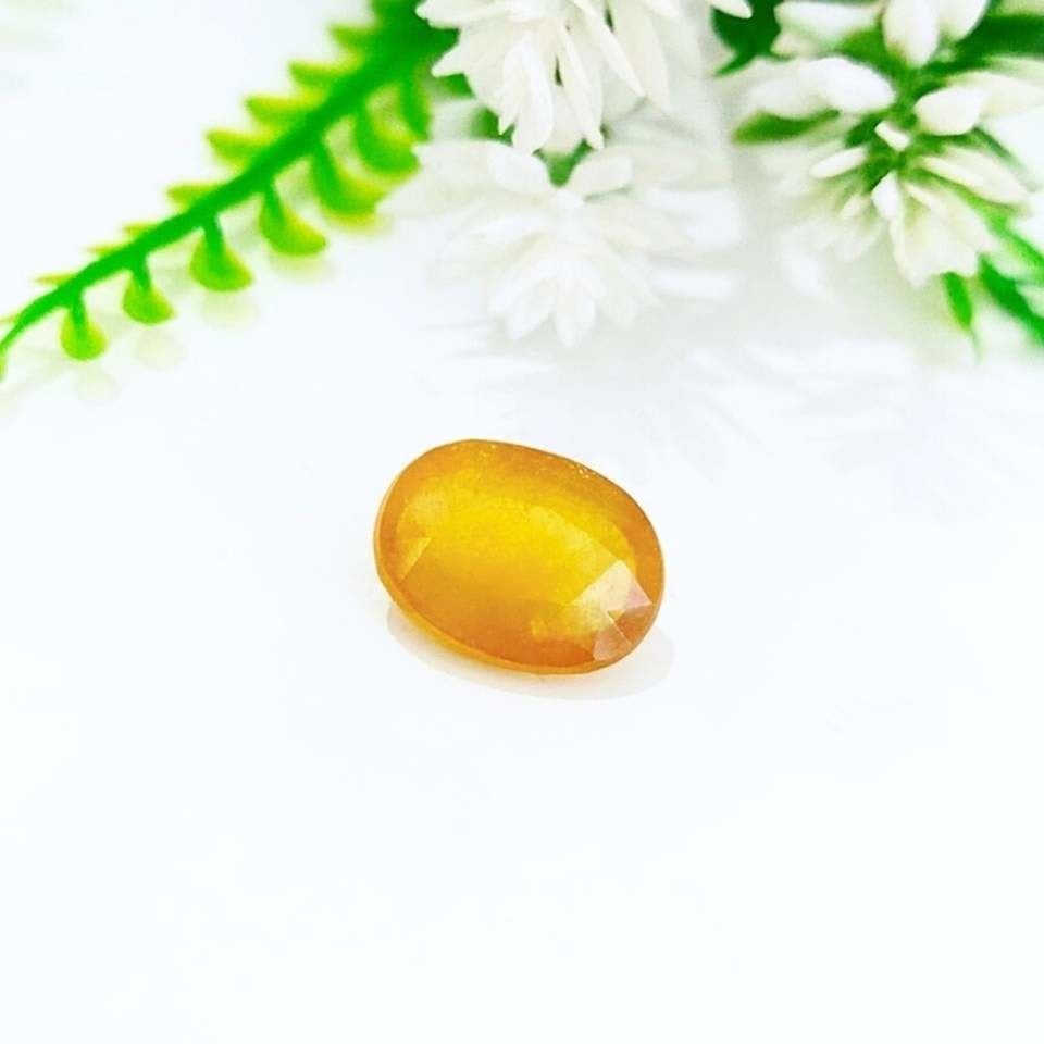 Sarı Safir Kabaşon Taş 13,20 crt