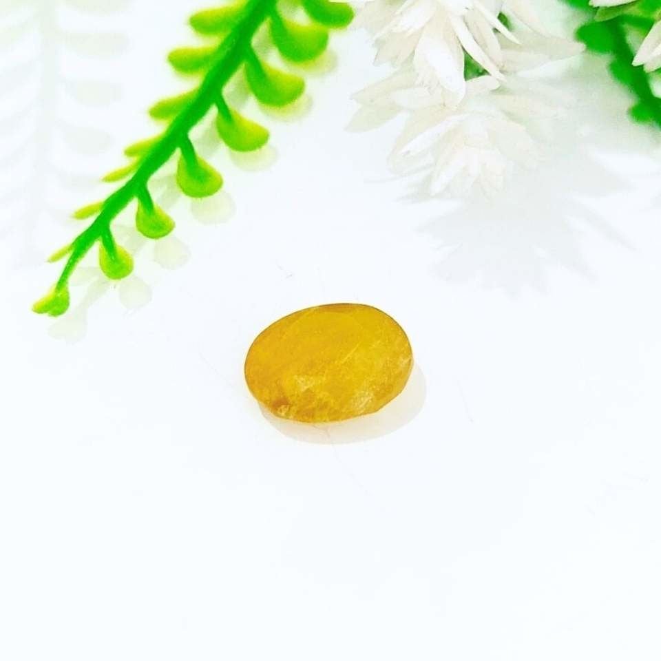 Sarı Safir Kabaşon Taş 7,50 crt