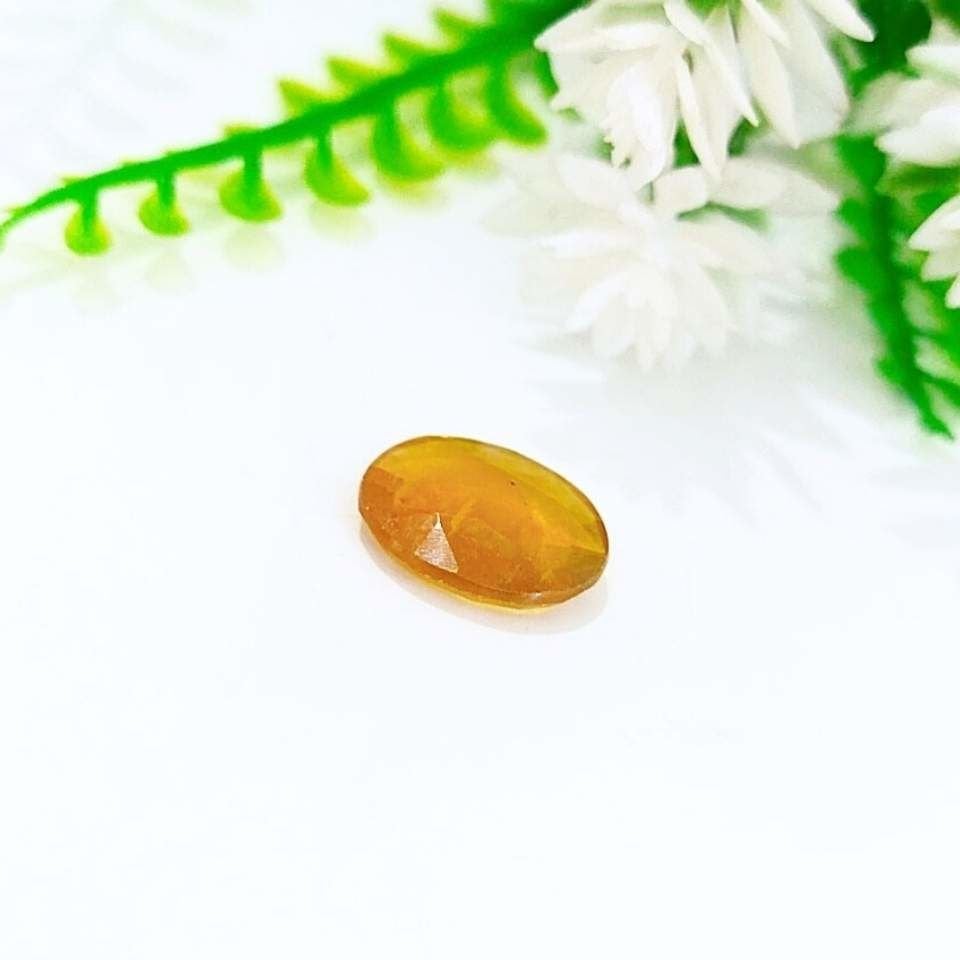 Sarı Safir Kabaşon Taş 5,81 crt