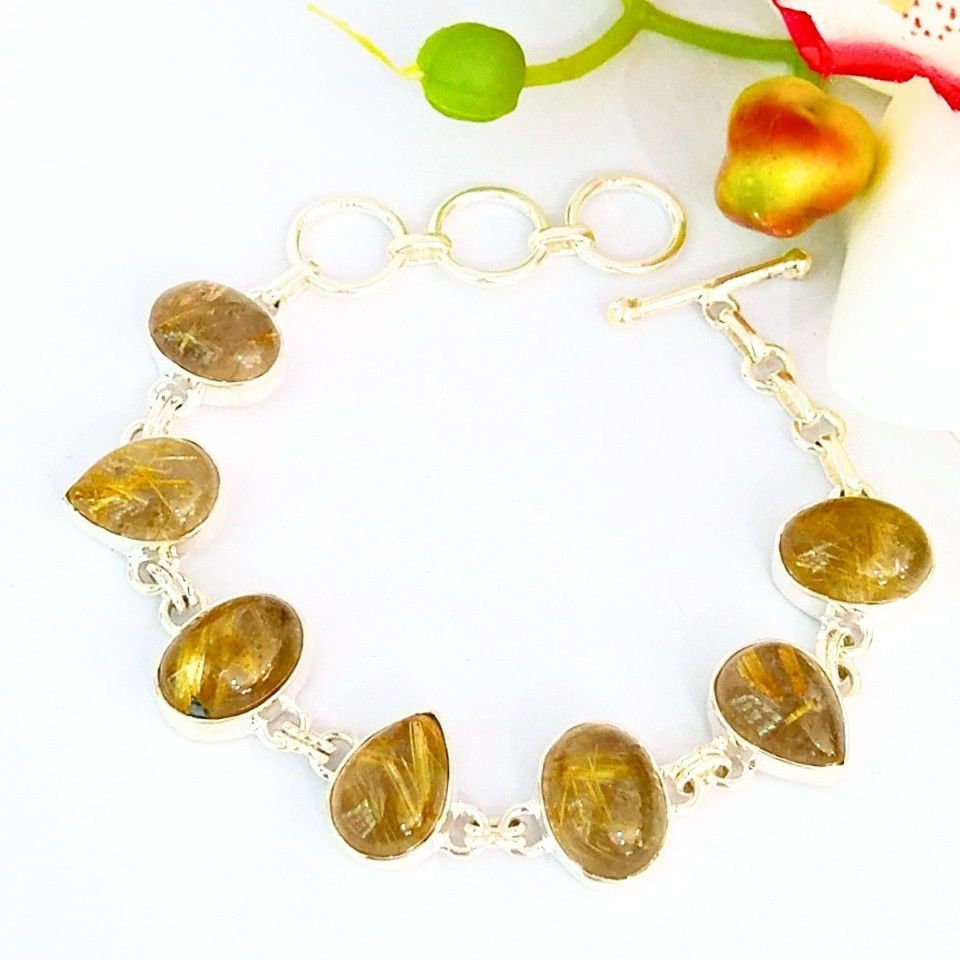 Gold-Beryll-Armband mit speziellem Design – OTB175