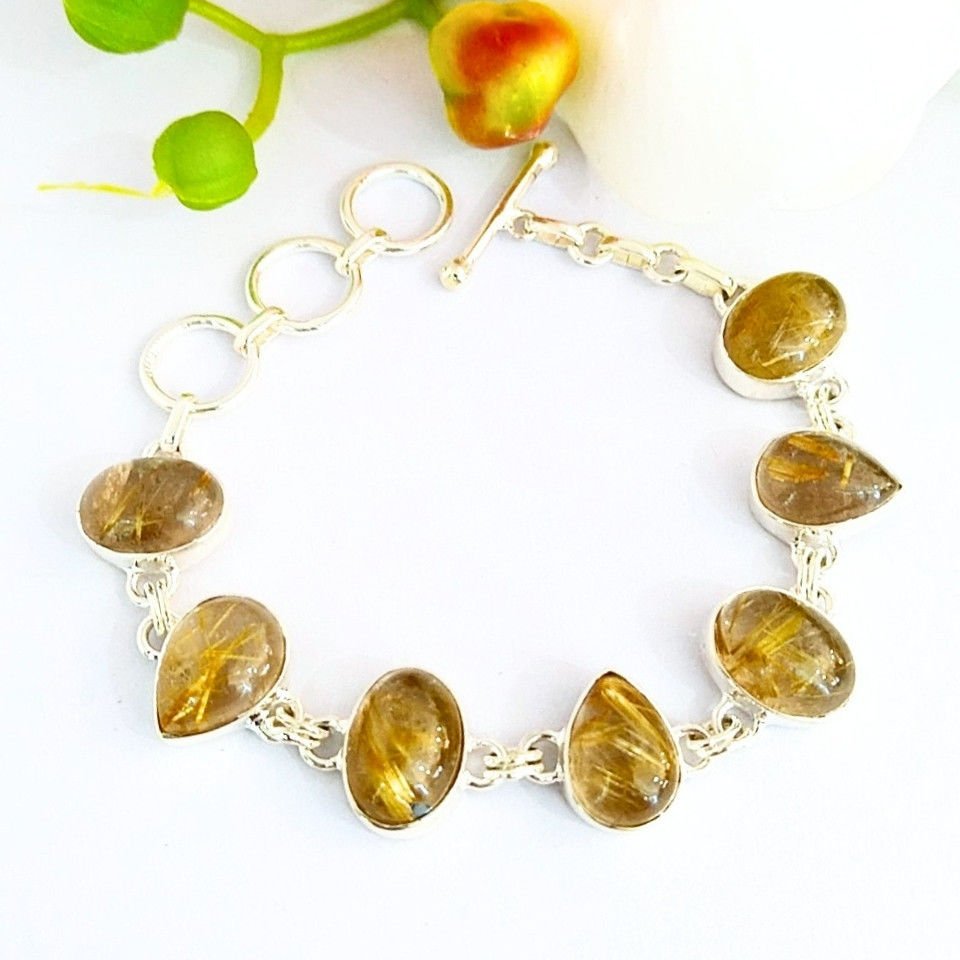 Gold-Beryll-Armband mit speziellem Design – OTB175