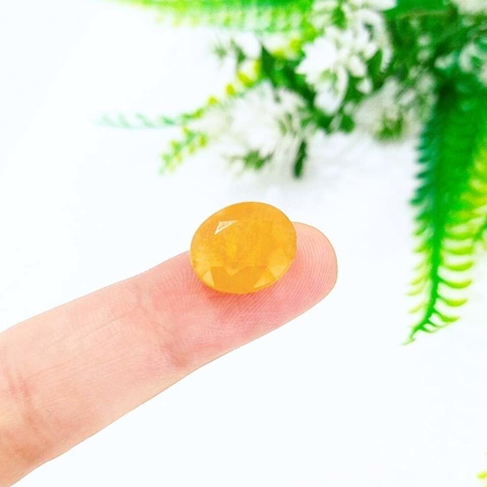 Sarı Safir Kabaşon Taş 10,60 crt